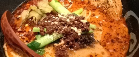 竹ノ塚の熱烈タンタン麺 五味五香で赤担々麺