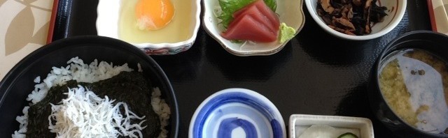 シーサイドスパ八景島で「まぐろとあかもくシラス丼」